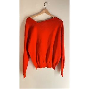 Long sleeve angled sweater